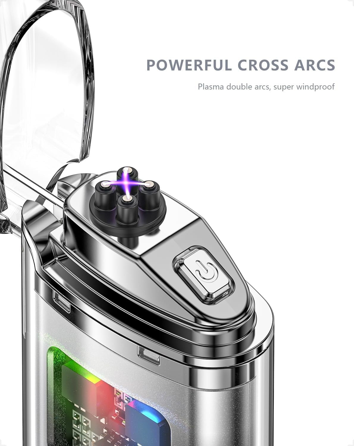 VVAY Electric Arc Lighter – Rechargeable USB-C Windproof Flameless Plasma Lighter with Dual Arc Technology