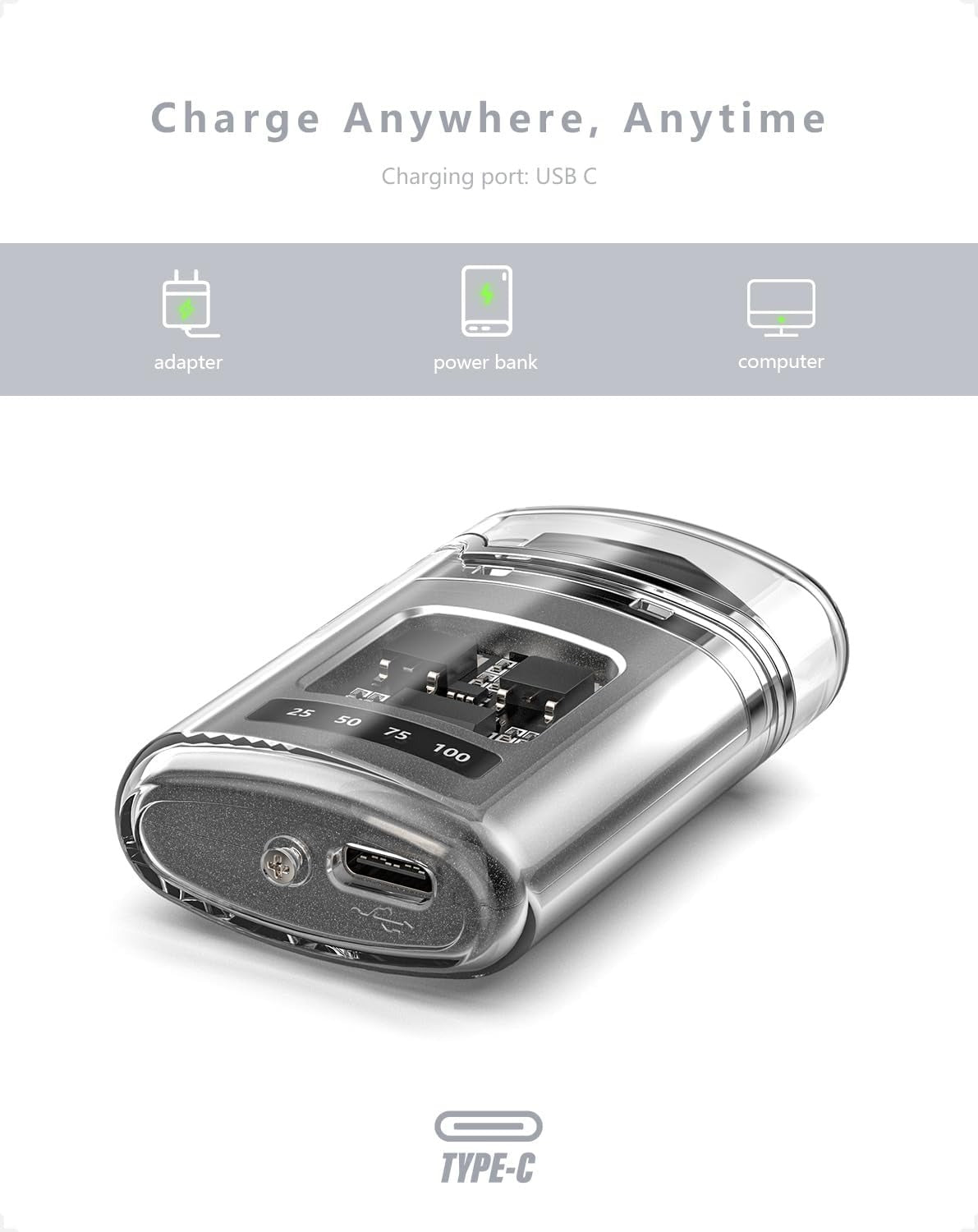 VVAY Electric Arc Lighter – Rechargeable USB-C Windproof Flameless Plasma Lighter with Dual Arc Technology