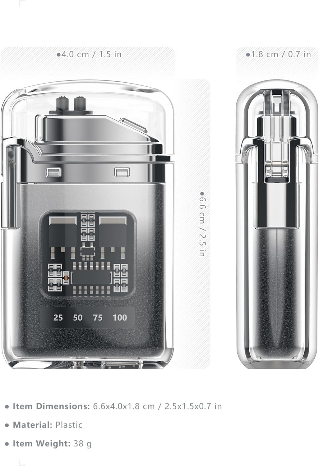 VVAY Electric Arc Lighter – Rechargeable USB-C Windproof Flameless Plasma Lighter with Dual Arc Technology